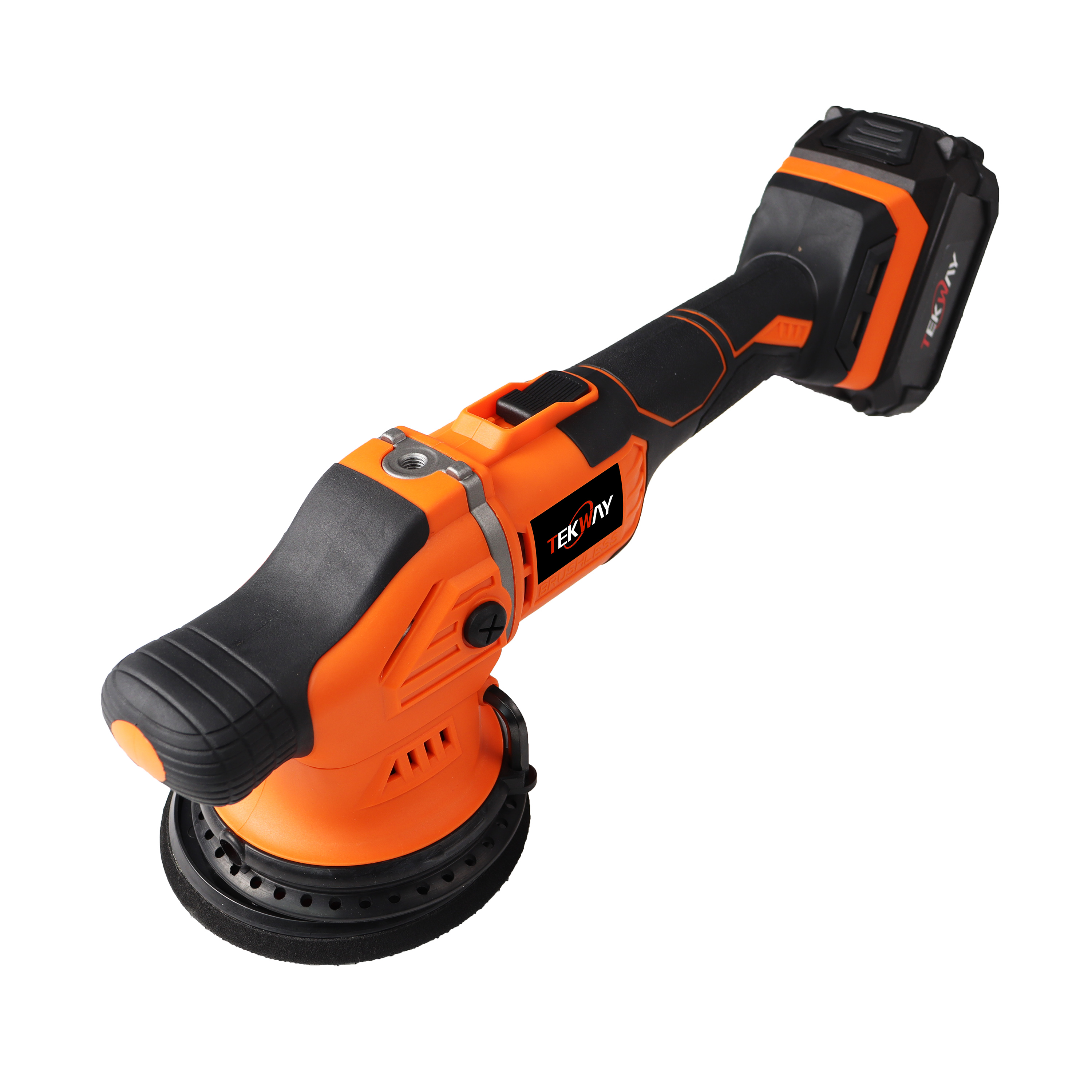 18V johdoton kaksitoiminen auton kiillotuskone 5 tuuman 125 mm säädettävä nopeus 2300-4800 rpm 1