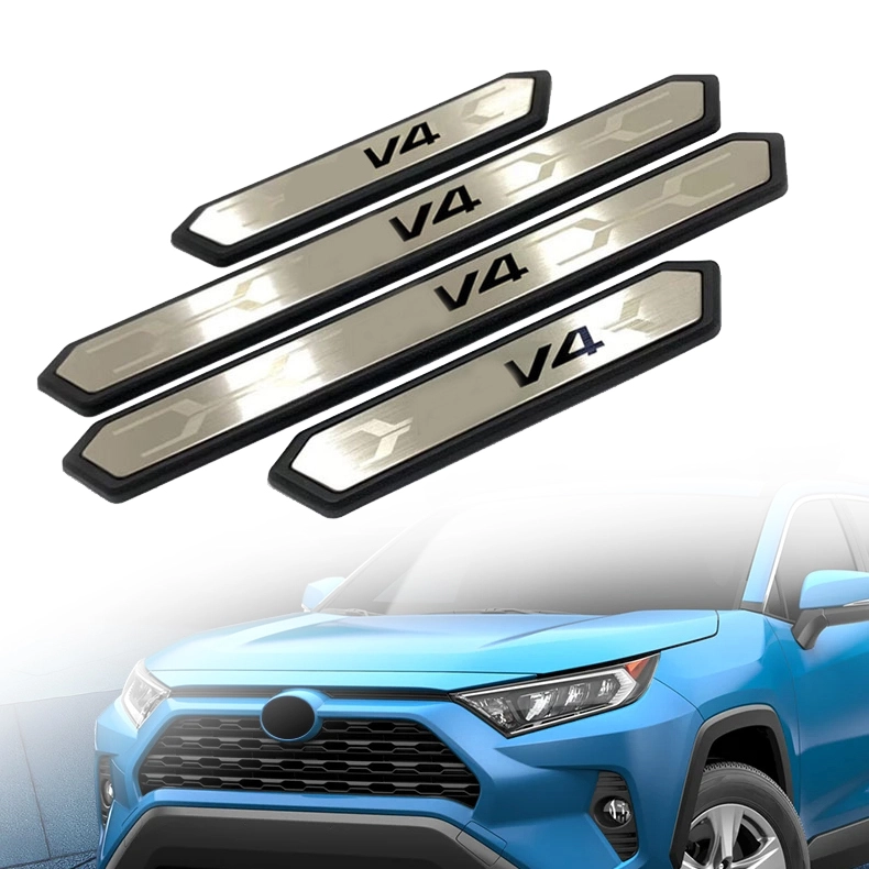 Toyota Rav4 Xa50 Stainless Steel Car Door Sill Protector Cover 1