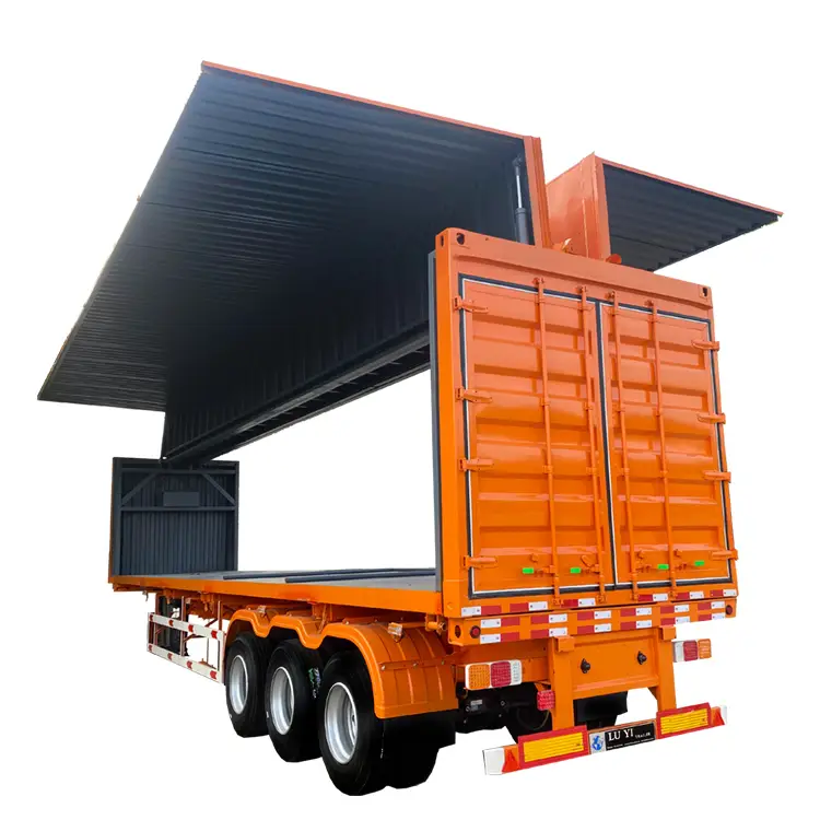 60 Tons 40ft Opan Wing Van Box Semi Trailer | LUYI 1