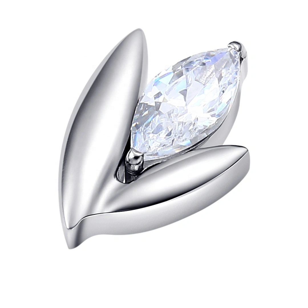Eternal Metal Astm F136 Titanium Flower Shaped Internally Threaded Tops Piercing Jewelry 1