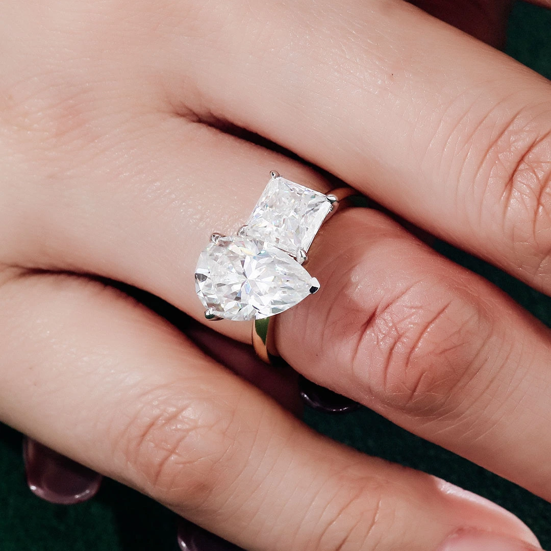 Provence Fine Jewelry Engagement Alliages de mariage 18K 14K 10k Solide Moisanite Moisanite Anneaux de diamant pour femmes avec GRA certifié GRA 1