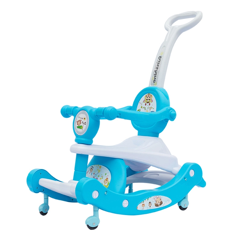 4 en 1 bébé marcheur chaise pousser voiture cheval à bascule Table avec balade musicale sur voiture jouets pour garçons et filles 1