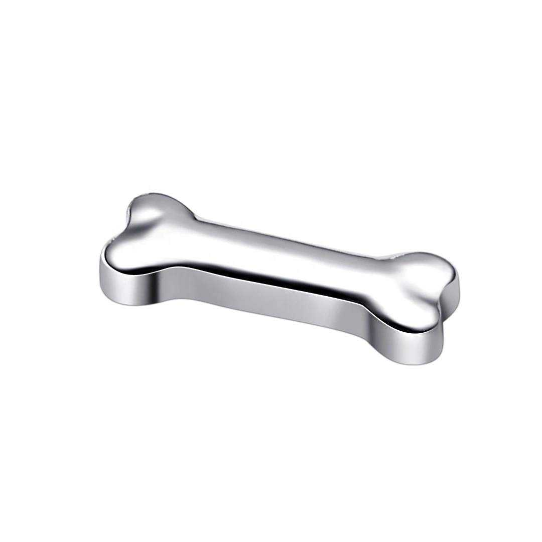 Eternal Metal Internally Threaded Tops With Bone Shaped Piercing Jewelry 1