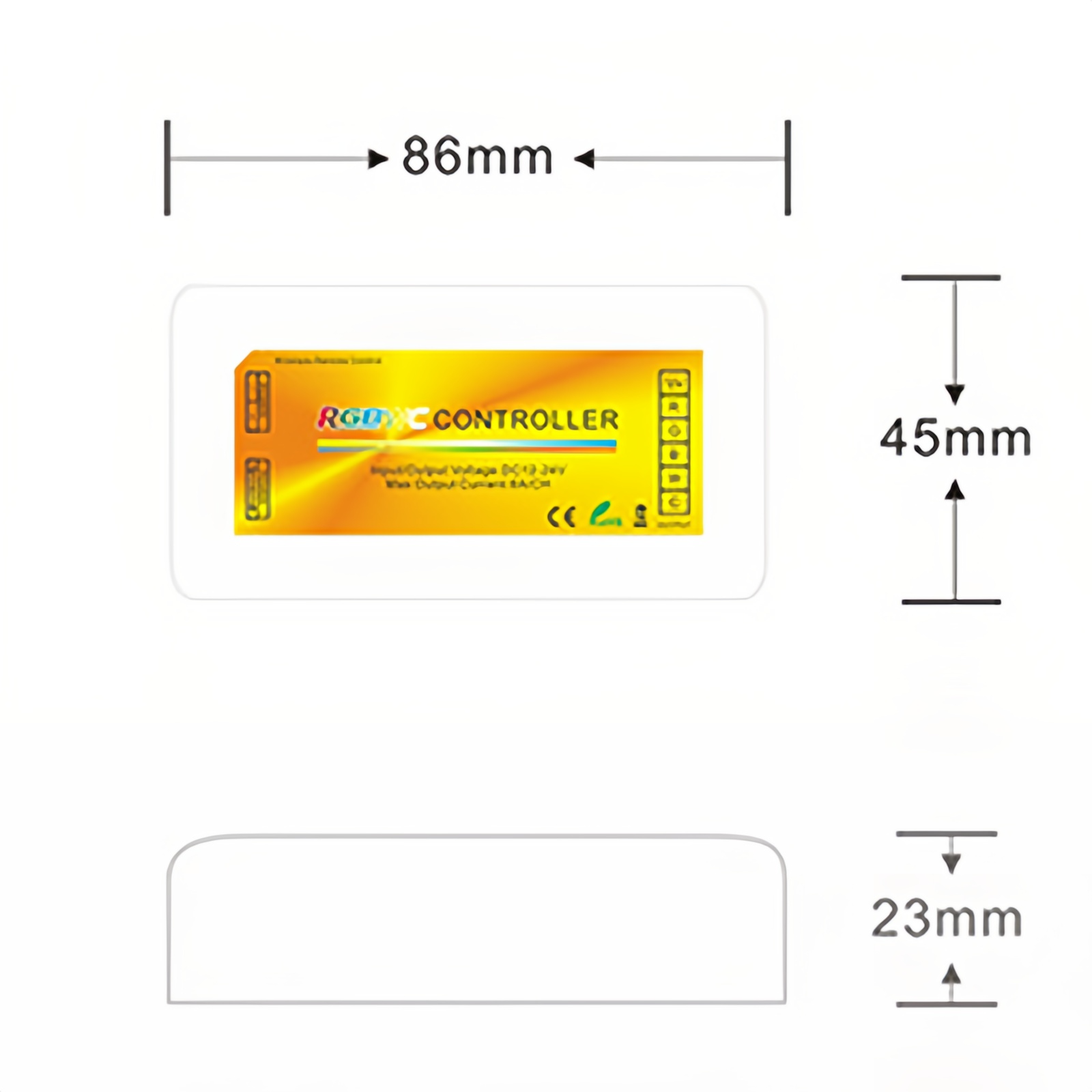 REMOT REMOT REMOT REMOT REMOT REMOT REMOT REMOT REMOT REMOTORER REMOT DÉTOCTRIOLER LED RVCW TOCH, Contrôle sans fil 2,4 g, DC 12-24V, MAX 6A par canal, sortie 360W / 720W, plage de 20 m, pile