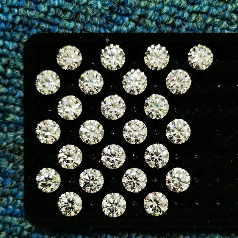 Cheap Price $10/carat Loose Brilliant Cut Moissanite Diamond D-vvs1 Round Gra Certified Loose Gems Moissanite 1