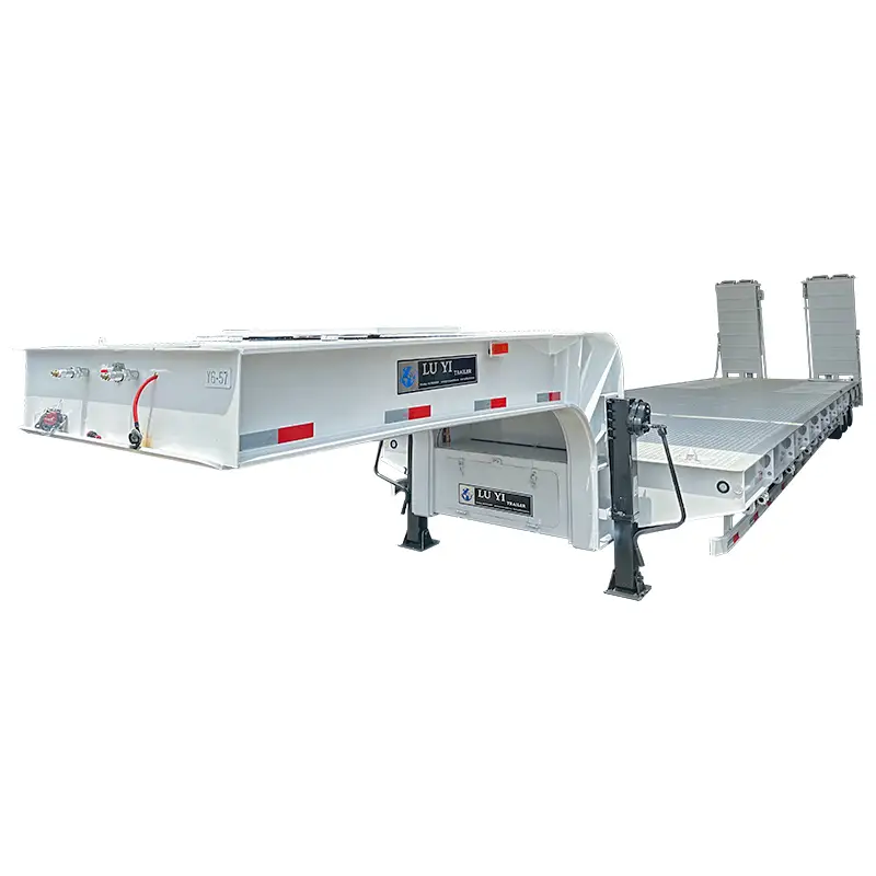 Semi-remorque Lowboy 100 tonnes pour le transport lourd 1