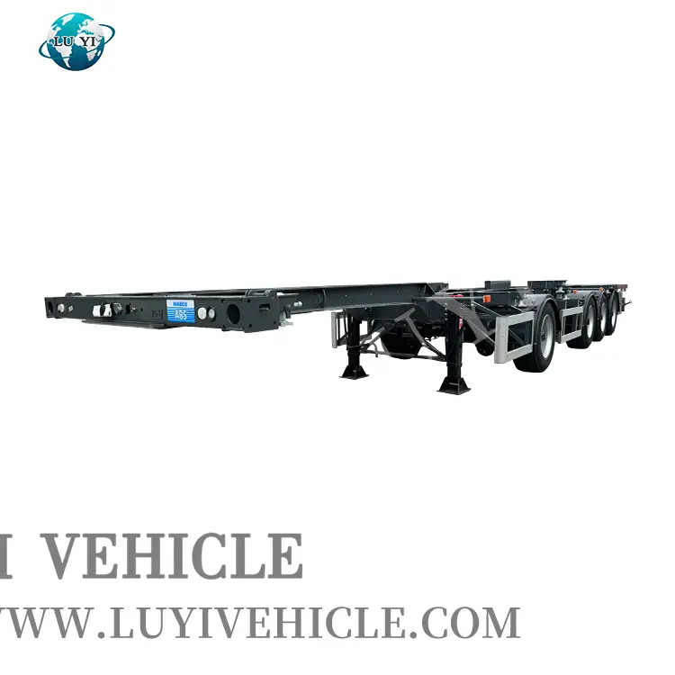 Capacidad de 4-eje del contenedor esquelético de 4 ejes 40T Capacidad 1