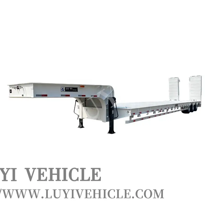3-Axle Lowbed Trailer for Heavy Machinery Transport 1