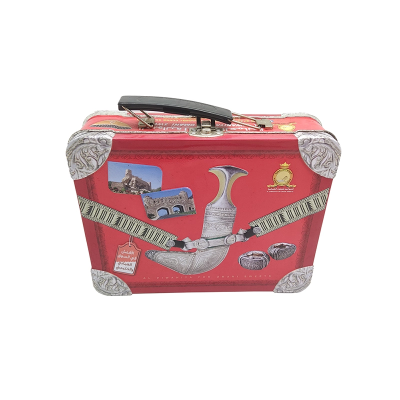Bulk Custom Tin Can With Handle for Food, Candy, Coffee, Lunch - Packaging Tin Box 1