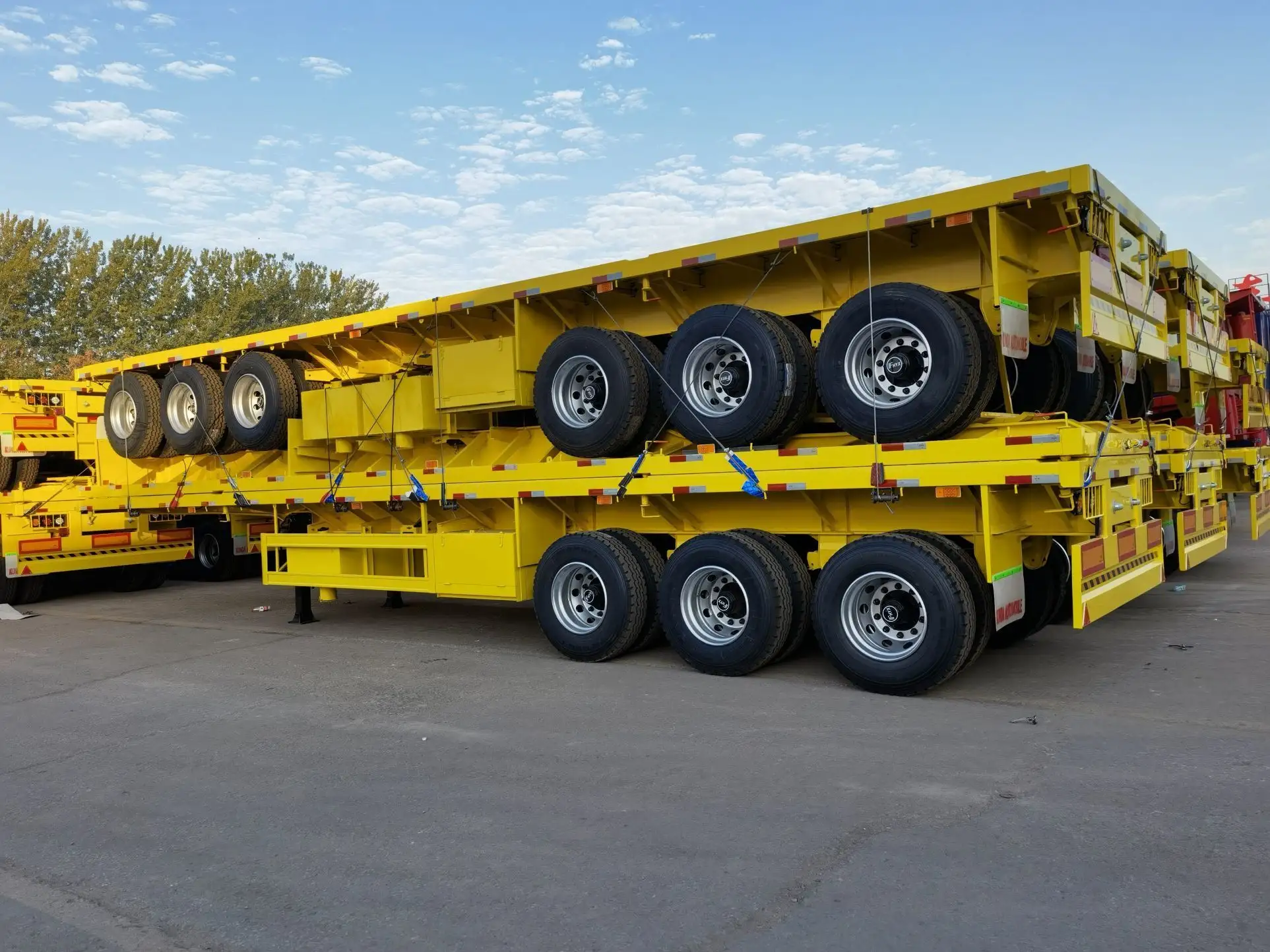 53 Foot Flatbed Trailer for Sale 15001-20000 Kg - - KDZG Trailer Truck 3