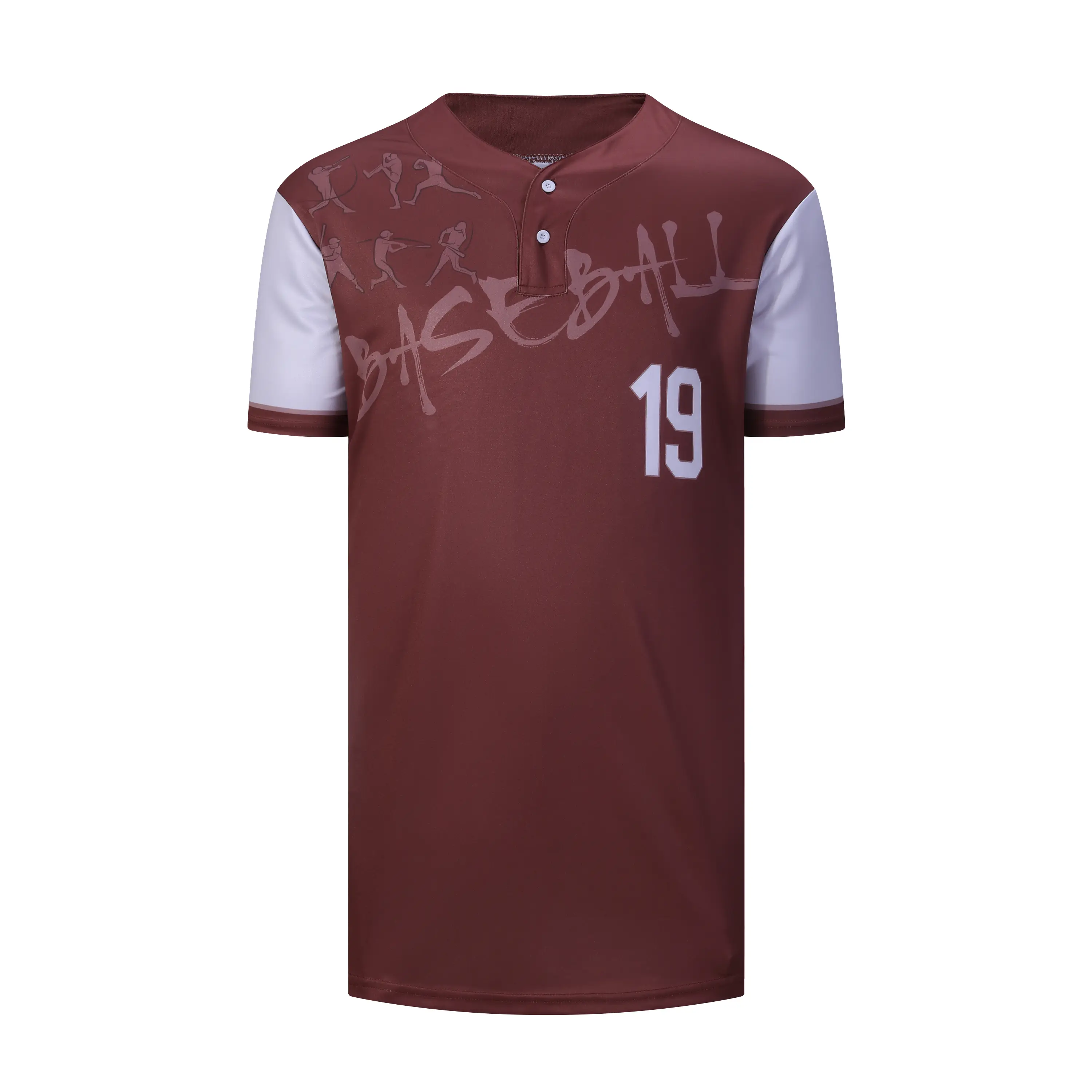 2024 mórdhíola saincheaptha breathable inláimhsithe datha inláimhsithe datha inláimhsithe 2-button geansaí baseball baseball le cnaipí 1