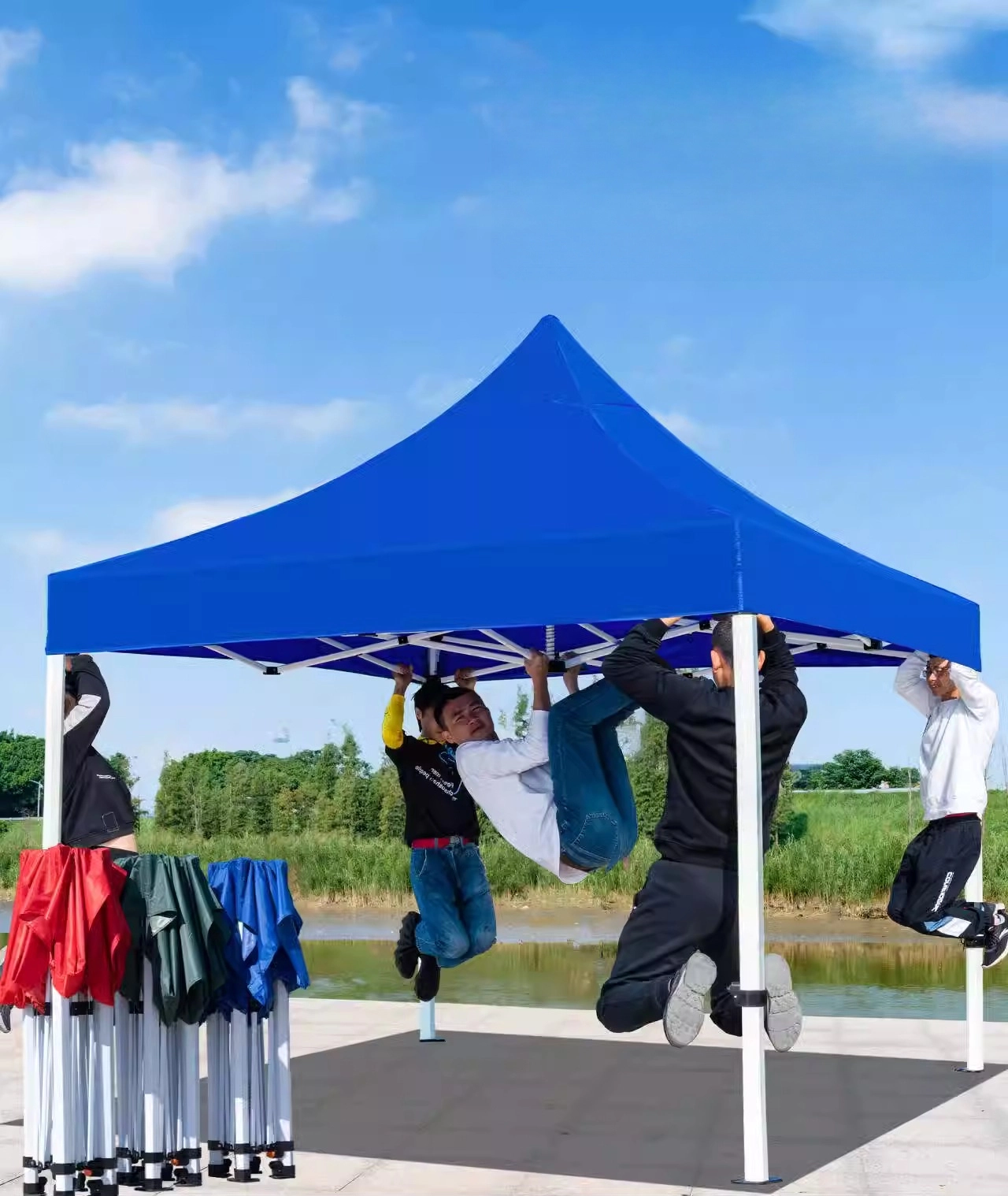 Tenda kanopi gazebo lipat khusus untuk acara luar ruangan - 3*3m/10*10ft 1