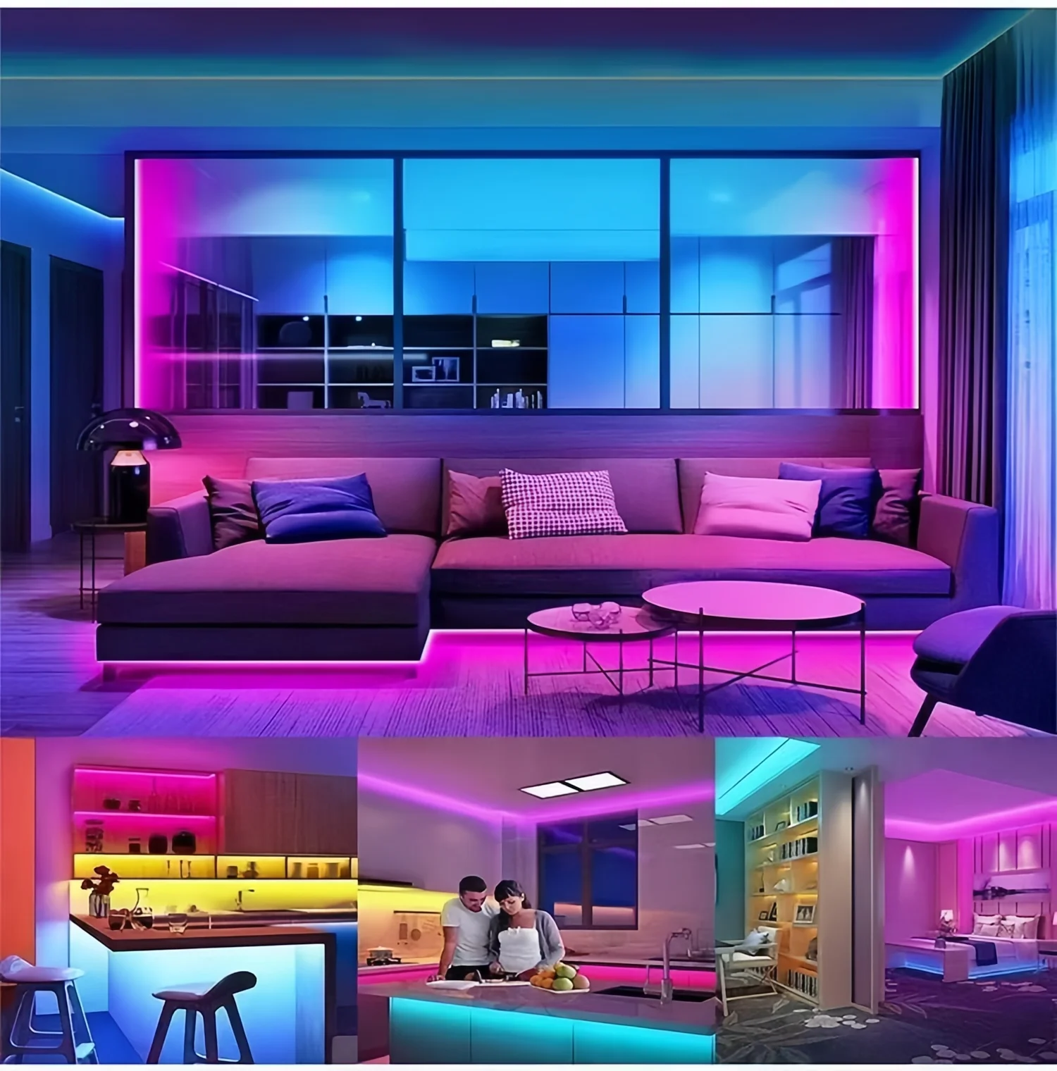 LED RGBIC Music Bluetooth APP Controller LED Strips with WS2812B WS2813 SK6812 8