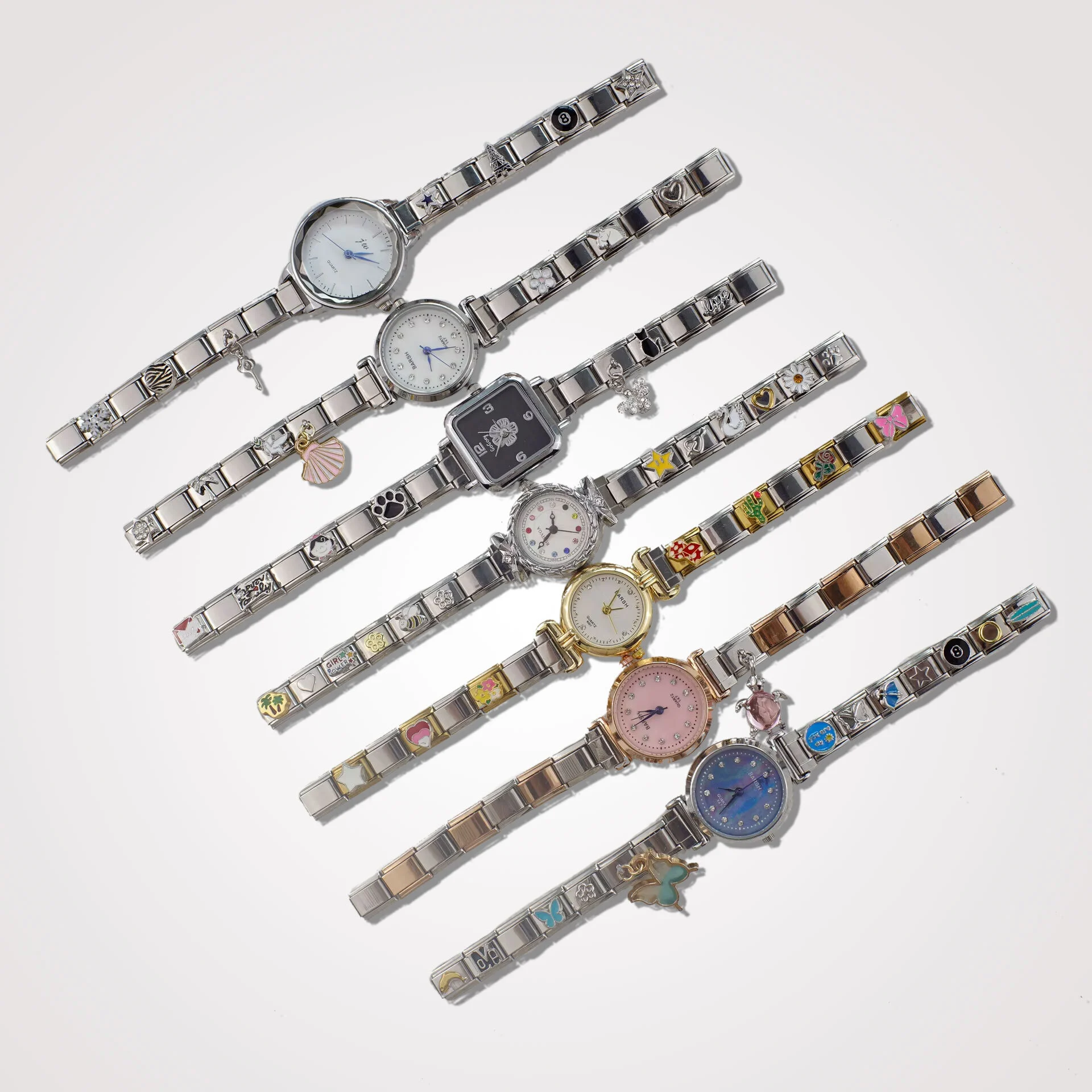 Wholesale Hot Selling Module Bracelet Watch Women's Quartz Watch Bracelet Charm Diamond Inlaid Versatile Watch 1