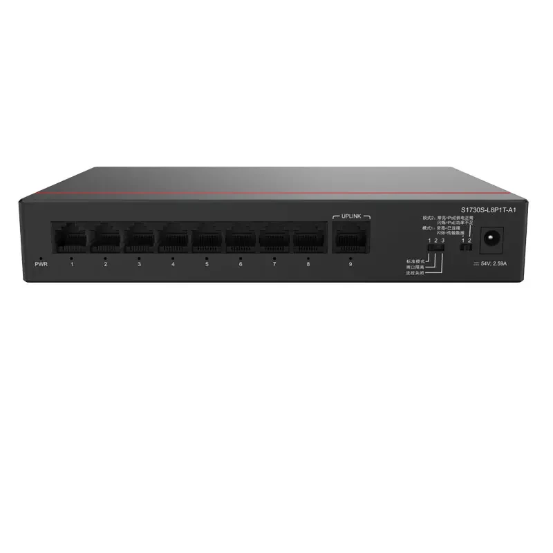 S1730S-L8P1T-A1 98011429 8 Puerto Gigabit Poe +1 Switch Ethernet Optical Classet de enlace ascendente 1