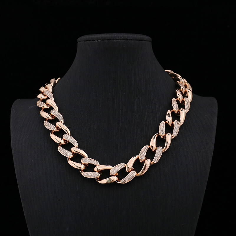 Provence Hip Hop Bling Rapper Jewelry Vvs Moissanite Necklace Iced Out Cuban Link Chain 1