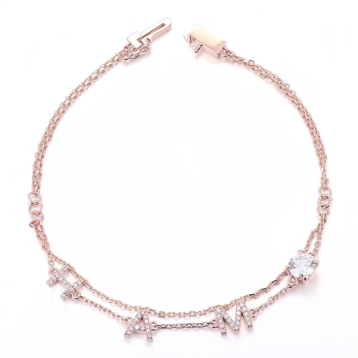 Pave Initial Bracelet Lab-grown Diamonds Letter Bracelet Initials Lab Made Diamond Jewelry Small Genuine Diamond Bracelet 1