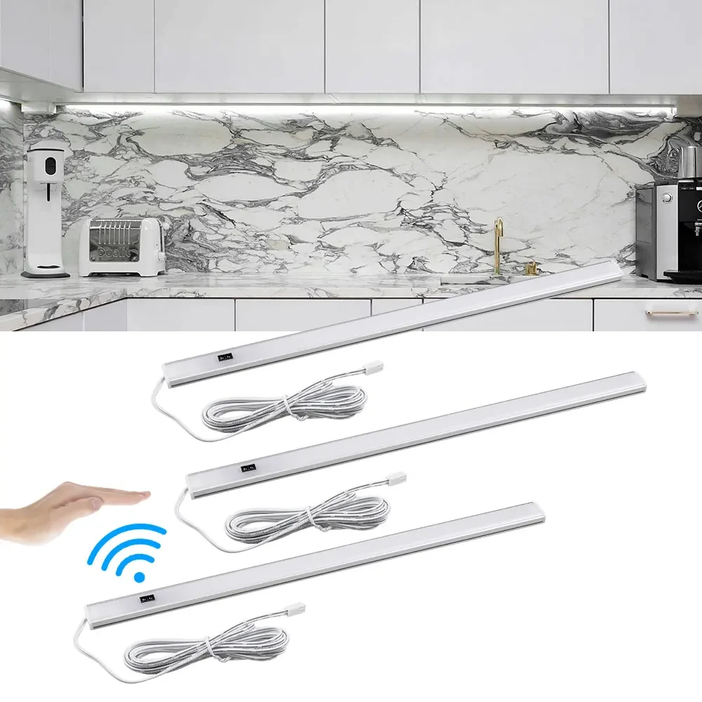 Lámpara de armario LED ultrafina con sensor de barrido manual - 30 cm 50 cm 1