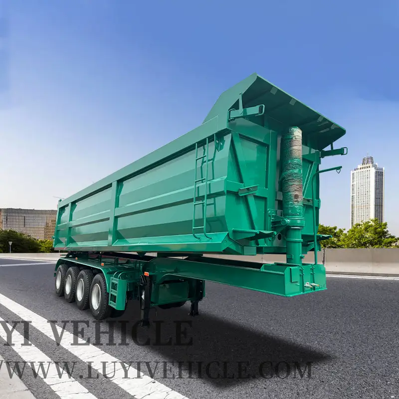 4 Axles 60 ton Rear Dump Semi Trailer | LUYI 1