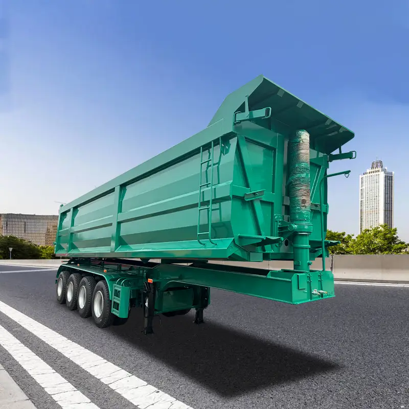 4 ejes 60 toneladas traseras trasero de volcado | Luyi 1
