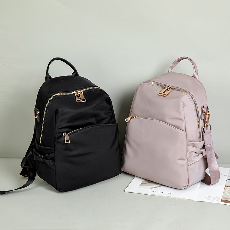 Custom Logo Outdoor Travel University Student Academy School Bag Fashion Simple Women Pu Waterproof Backpack 3