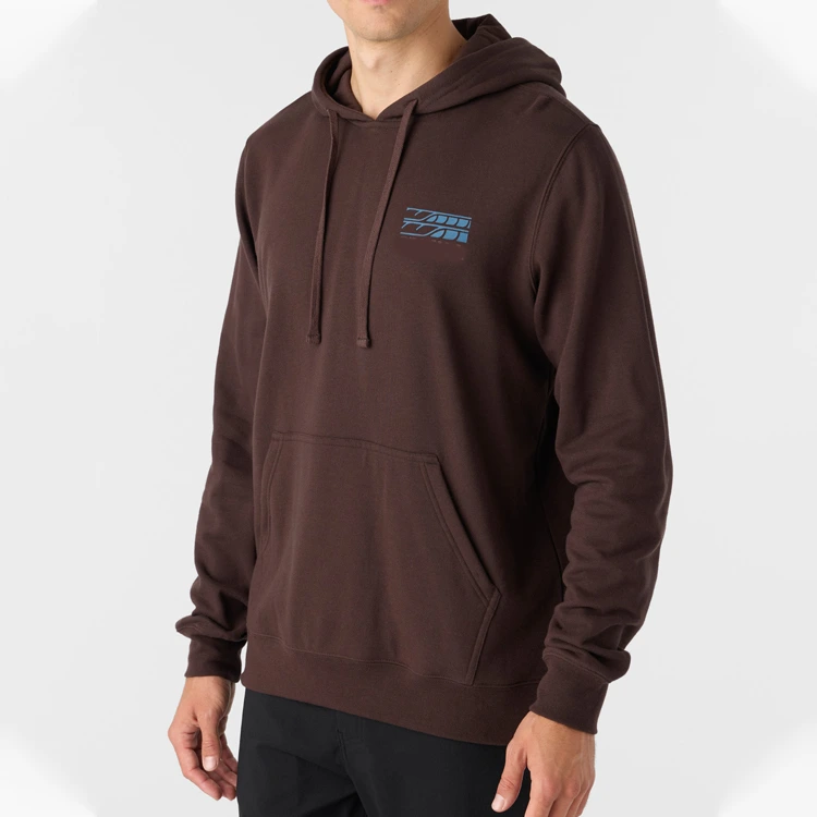 Custom French Terry 100% Cotton Embroidered Sweatshirt Manufacturers Overhead Hoodie Crew Sweatshirt 100% Cotton Heavyweight 1