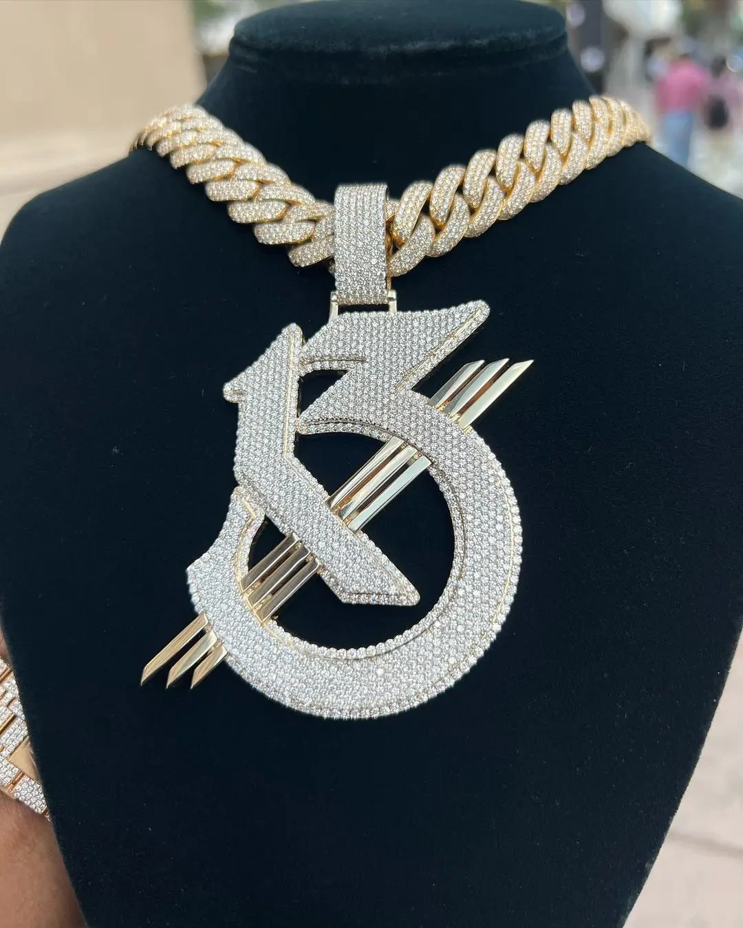Hip Hop Necklace Customized Wholesale Moissanite Iced Out Men Jewelry Gift Ice Out Moissanite Custom Pendant 1
