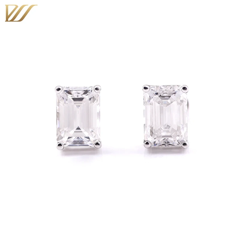 Bijoux de mode Femmes Luxury Vvs Moisanite Fashion 14k Engagement en or blanc mariage Fine Femme Fête Cadeau Gold Orets 1