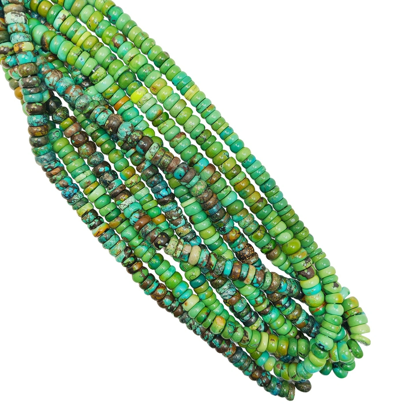 High Quality Natural Turquoise Gemstone Rondelle Beads16 Inch Long Strand Turquoise Gemstone Size 6mm Making Jewelry Diy 1