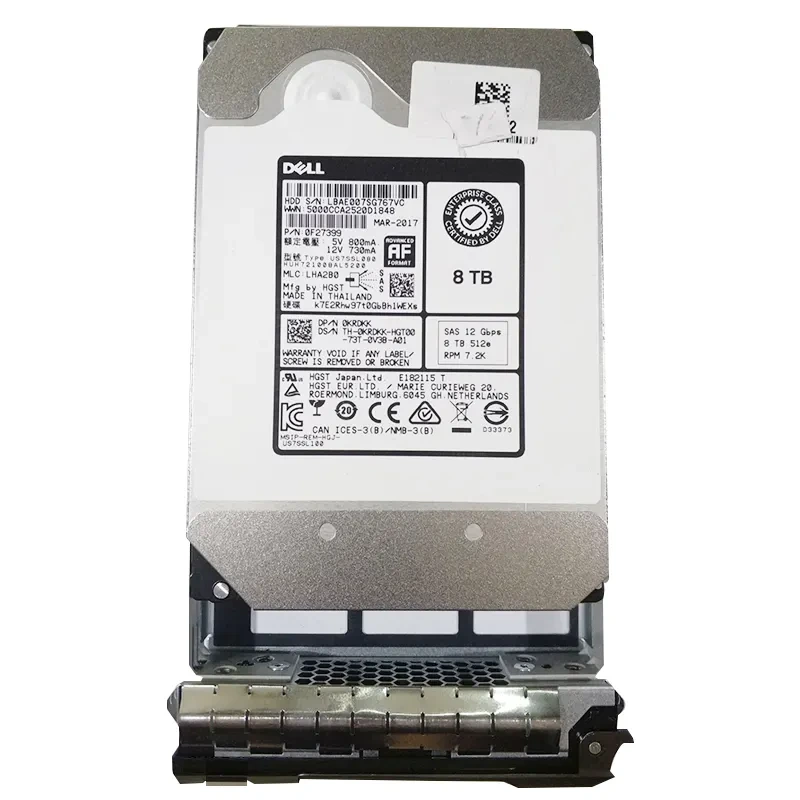 8t HDD SAS 7.2K 3.5 pulgadas para servidor 1