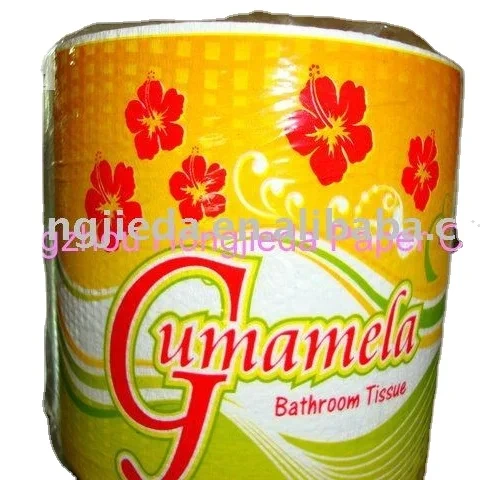 Virgin Wood Pulp 3-ply White Embossing Customized Toilet Tissue 1