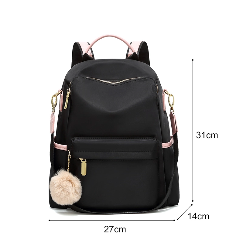 Ladies Oxford Cloth Anti-theft Simple Lightweight Bag Joker College Student Bag Large Capacity Travel Backpack 1
