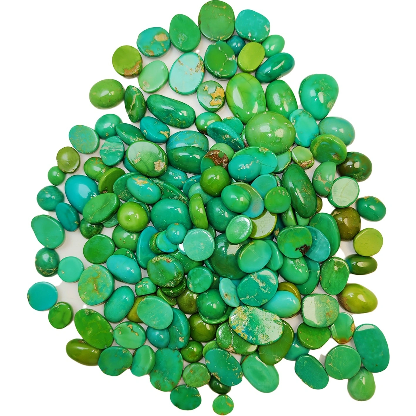 Natural Turquoise Free-shape Green Free-shape Cabochon Stone Jewelry Making And Collection Choice 1