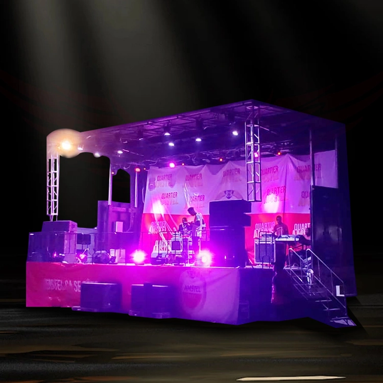 Sinoswan ST100 Mobile Hydraulic Trailer Stage For Crusade Evangelism 1