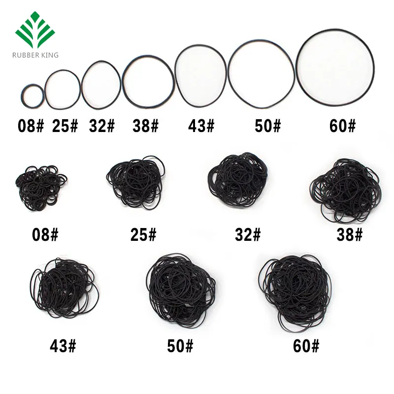 Buy Rubber Bands Black by Rubber King 2