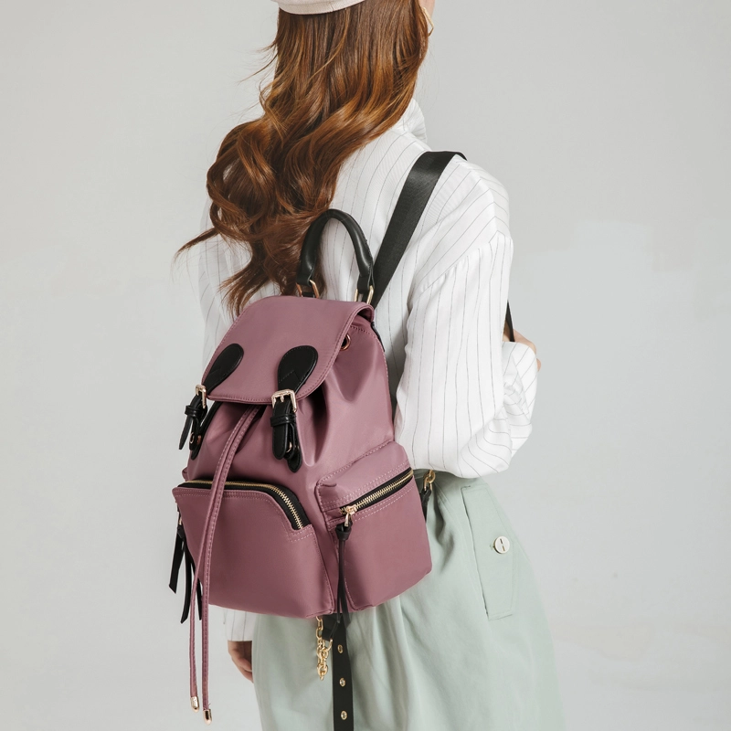 High Quality Stylish Nylon Waterproof Backpack College Girls School Bag Girls Travel Backpack 1