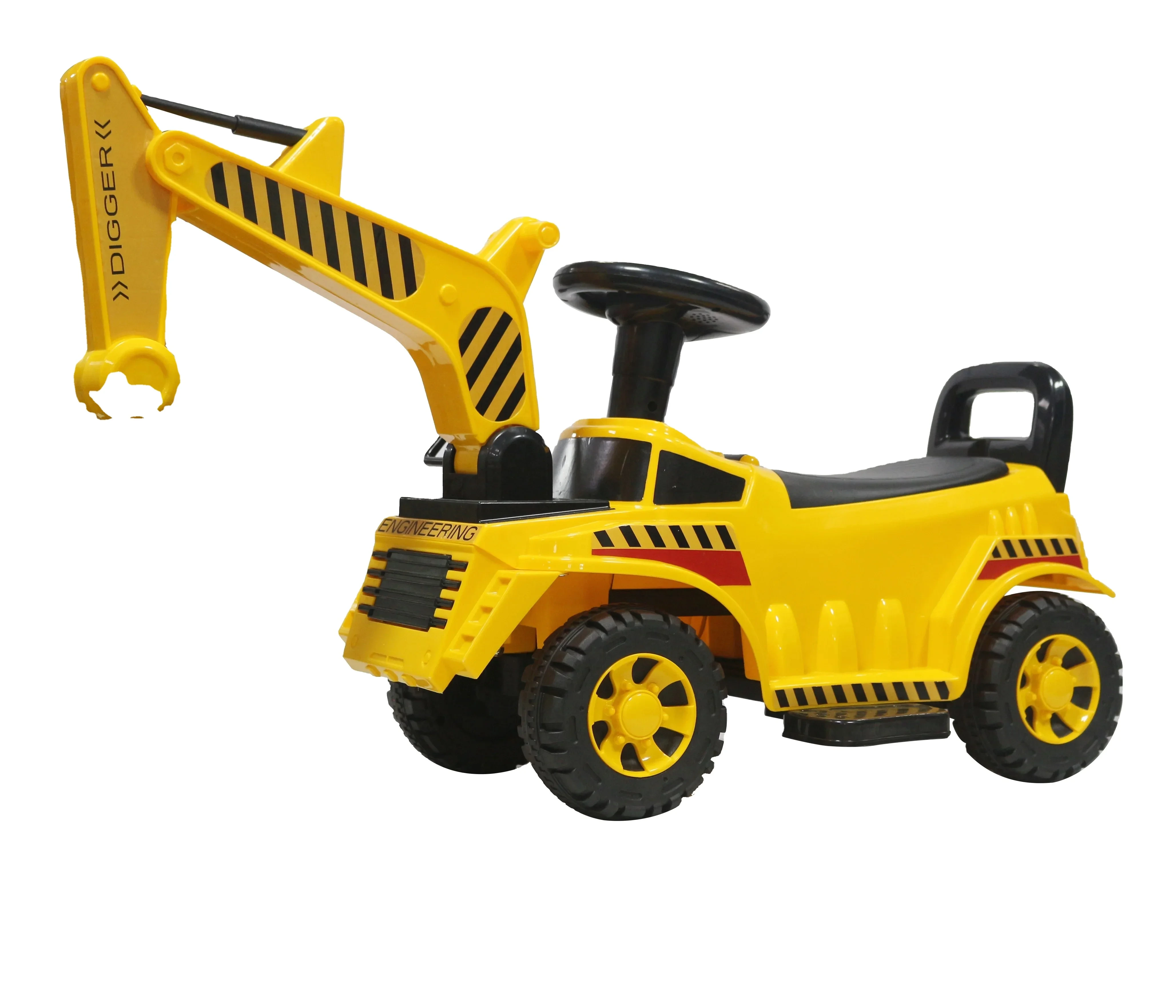 paseo eléctrico 12v en el excavador real de la construcción del coche para los niños con teledirigido 1