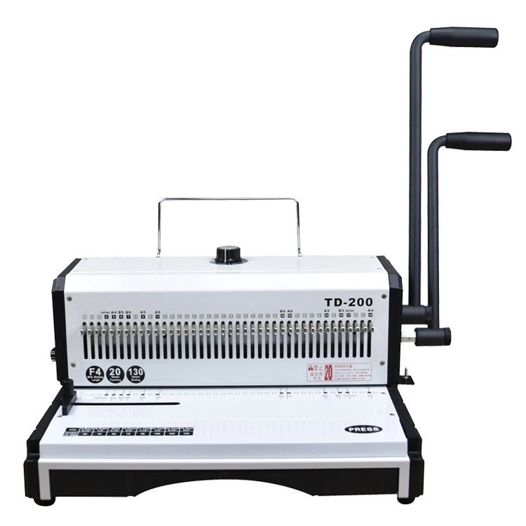 Burostyle – reliure à Double fil personnalisable en usine Td-200, 40 trous, fil à Double boucle, calendrier 3:1, Machine à relier les livres à Double fil 1
