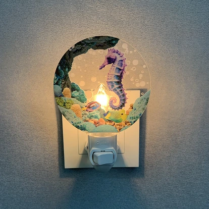 3D Acrylic Night Light GL-HM Whale Ocean Acrylic For Indoor Bedroom Home Decora Socket Night Light 1