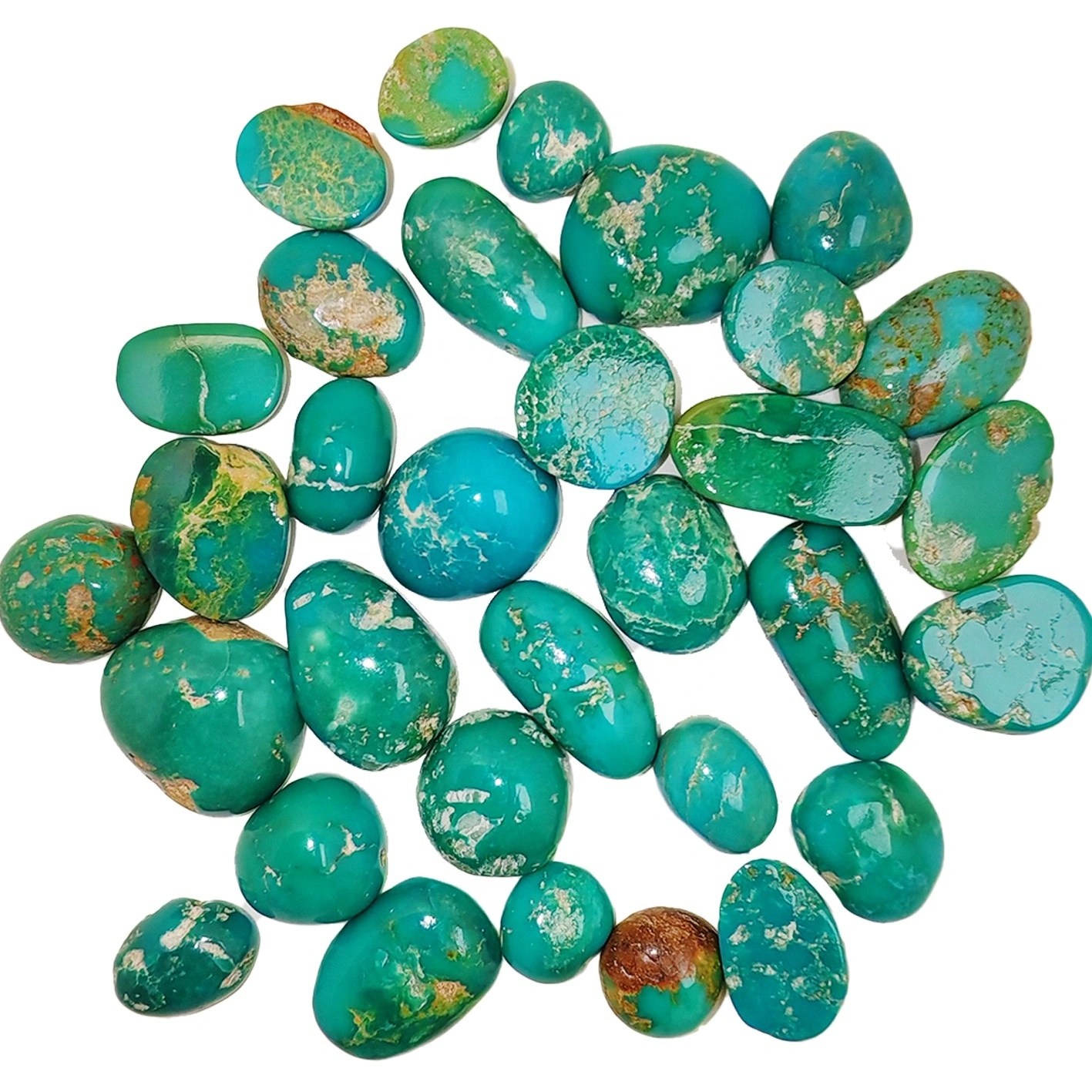 Natural Turquoise Free-shape Cabochon For Jewelry Bracelet Necklace Making Diy 1