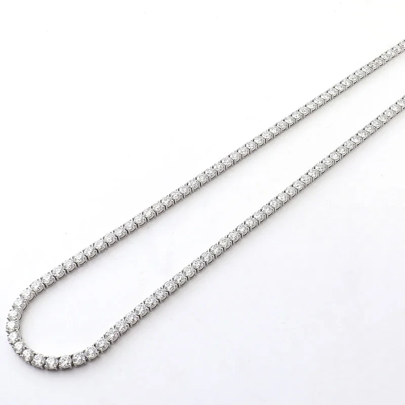 Unique Design Hip Hop Vvs Moissanite Tennis Chains Moissanite 5mm 10k With Gra Certificate Men Iced Out Gold Chain 1