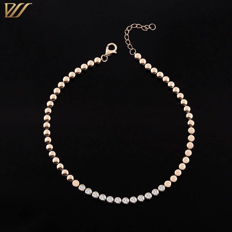Provence Gem Bezel Setting 10k Yellow Gold 2mm Def Color Lab Grown Diamond Tennis Bracelet 1