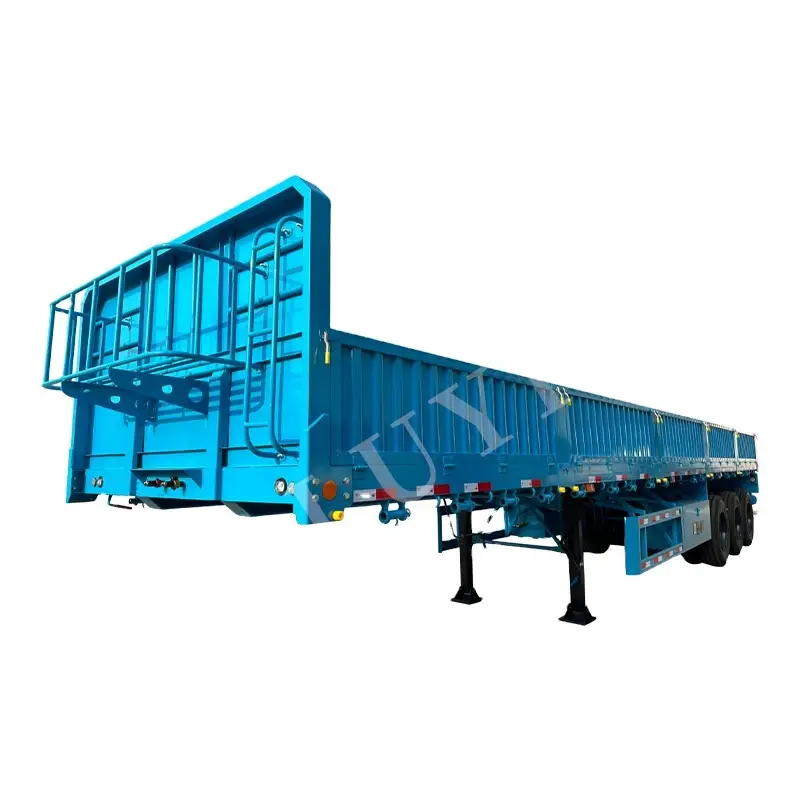 3-Axle 40ft Semi Trailer – 40T/50T Capacity Side Wall Design 1