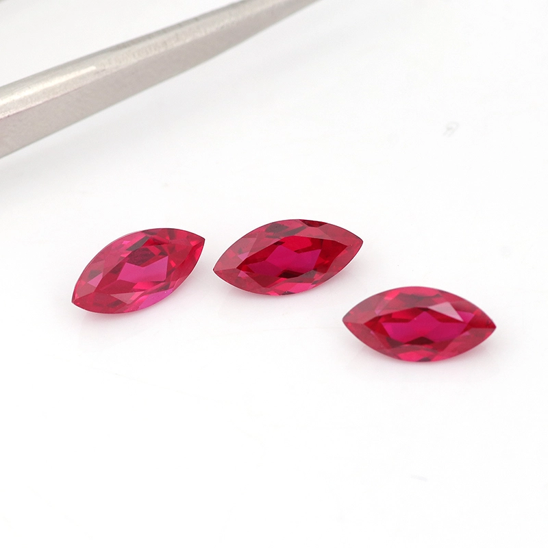 Beautiful Ruby Loose Stone Luxury Custom For Jewelry Making Lab Grown Gemstones Ruby Marquise Cut Synthetic Ruby Stone Diamonds 1