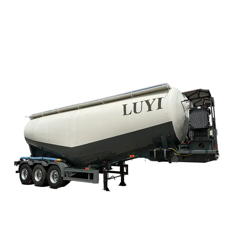 3 Axles 55cbm Cement Tanker Trailer | LUYI 1
