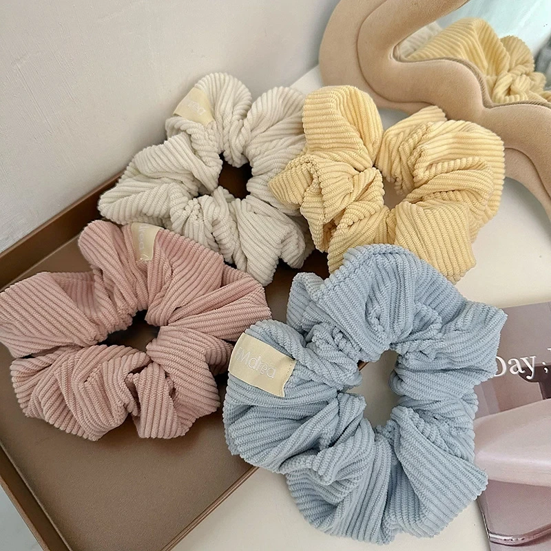 Dowell – accessoires pour cheveux de fille, Style populaire européen et américain, vente en gros, chouchous en tissu personnalisé, haute qualité1 1