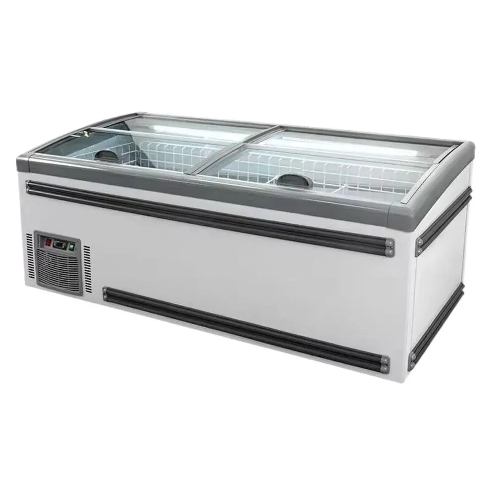 Supermarket Cold Storage Refrigerator Meat Showcase Island Freezer Home Display Refrigerator 1