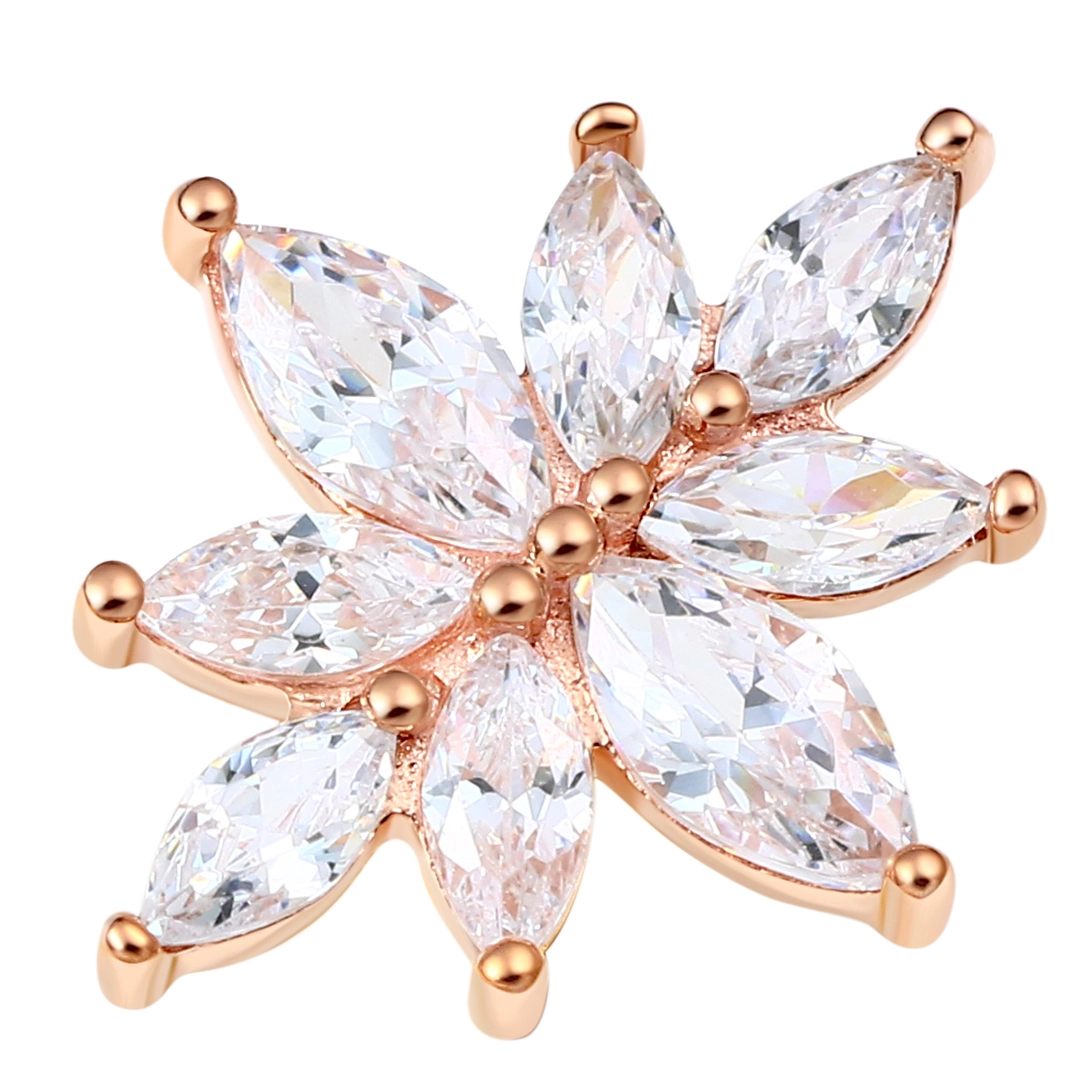 Eternal Metal 14k Rose Gold Threadless Push Pin Ends Piercing Jewelry 1