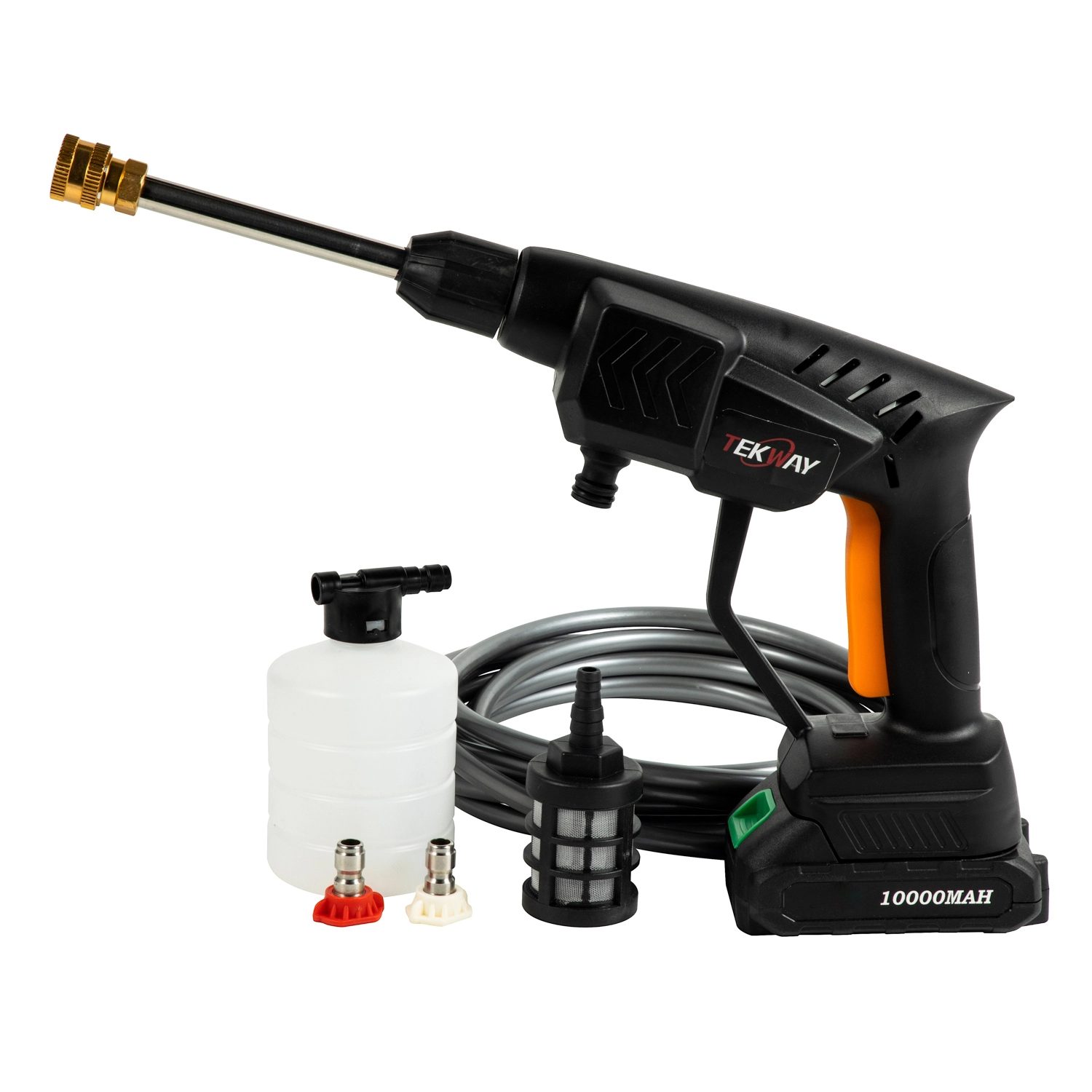 Pistol Pencuci Mobil Bertekanan Tinggi Portabel - Baterai Lithium 12v - Aliran Terukur 3,5l/menit 1