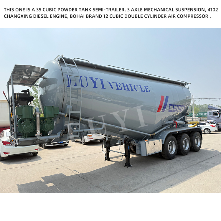 Powder Transporters Dry Fly Ash Cement Bulker Trailer 6